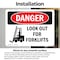 Signmission Look Out For Forklifts, 7 in W x Rectangle, Vinyl Decal OS-2PACK-DS-D-57-L-1440 - alternate 7